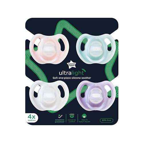 Tommee Tippee Ultra-Light Silicone Pacifier, 0-6 Months