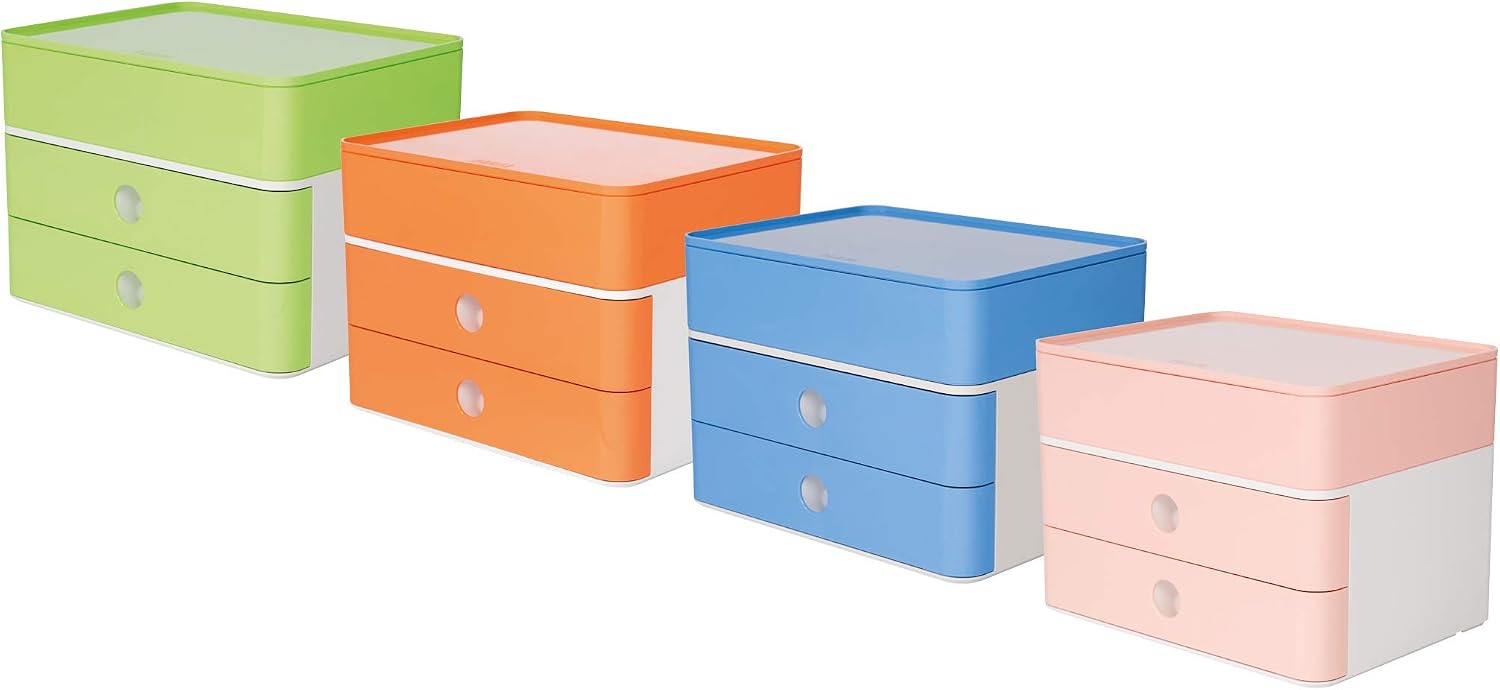 Han 1100-80 SMART-BOX PLUS ALLISON, Drawer with 2 Drawers and Utensil Box, Lime Green - Image 4