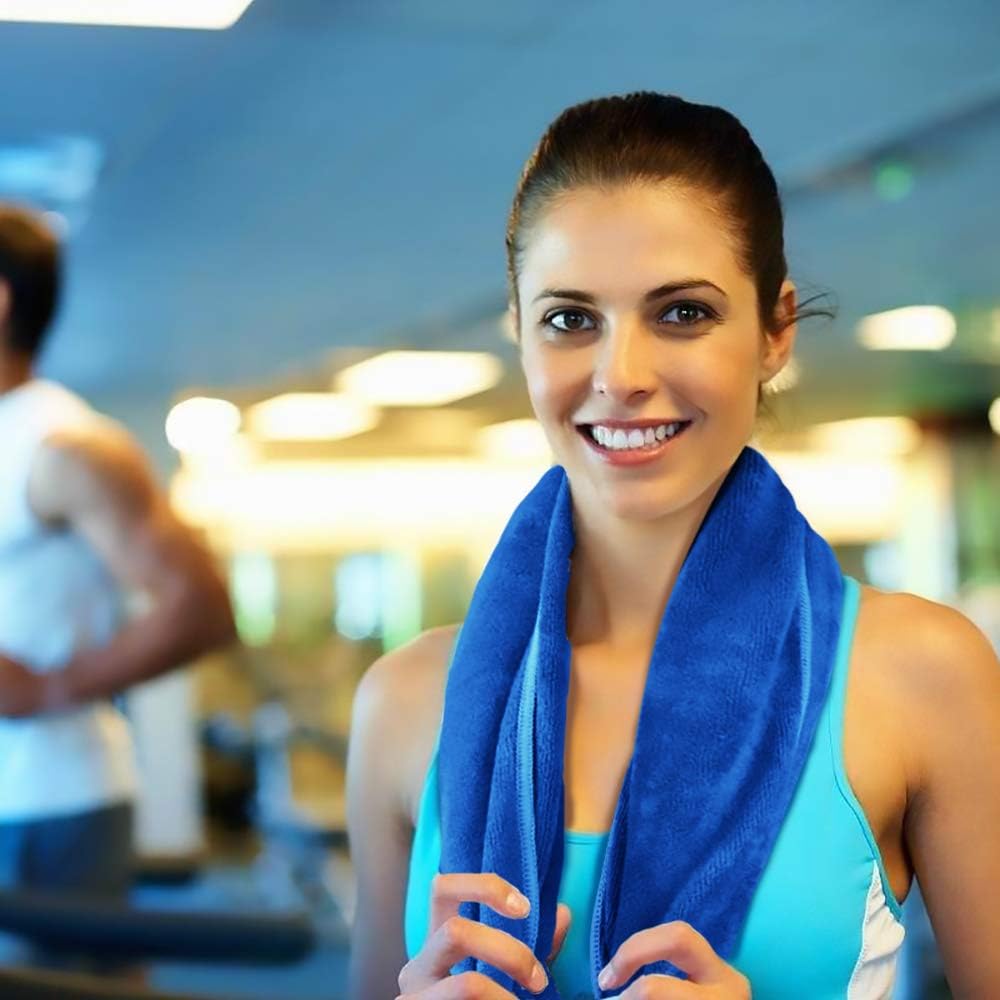 KinHwa Microfiber Sports Gym Towel Fast Drying Fitness Sweat Towels Multi-Purpose Workout Towel for Men and Women 3 Pack 16Inch x 31Inch: Kitchen & Dining