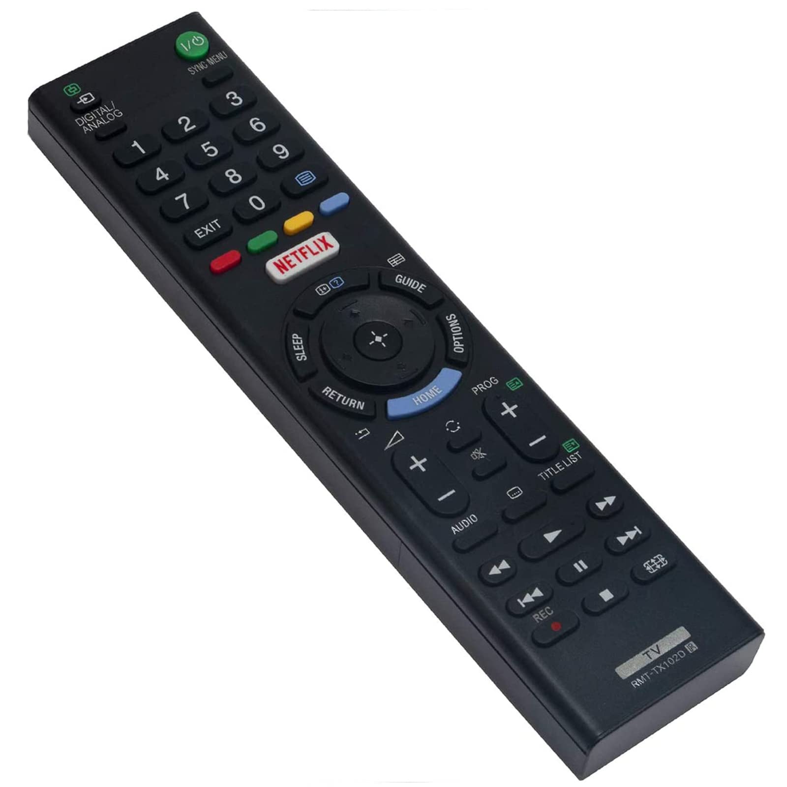 AULCMEET RMT-TX102D Replaced Remote Control Fit for Sony TV KDL-49WD751 KDL-32W600D KDL-55W650D KDL-43W750D KDL-49W750D KDL-48W650D KDL-49W850D KDL-40R553C KDL-40WD650 KDL-40WD655 KDL-49WD750