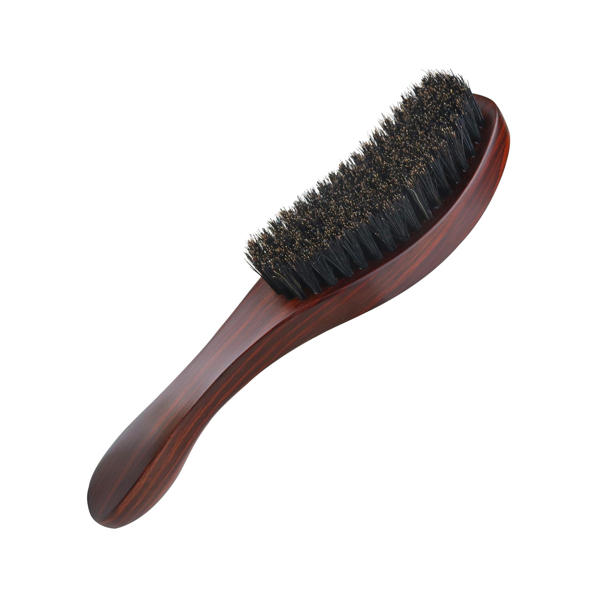 EVAYangSG Boar Bristle Hair Brush,Beard Brush, Wet and Dry Hair Brush,Men Women Boys Girls Hair Tool (brown)