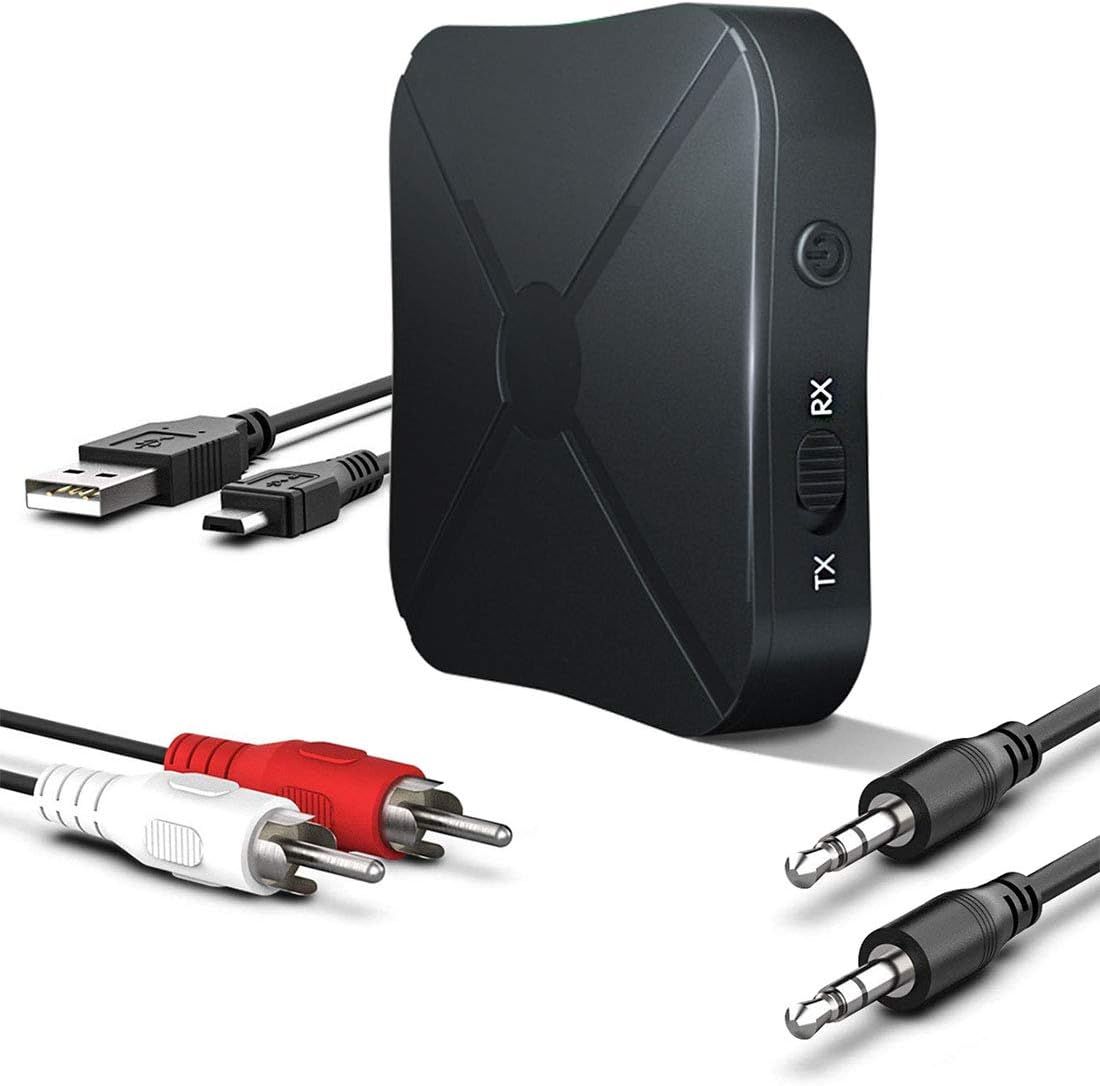 Adattatore Bluetooth 5.3 Trasmettitore Ricevitore 2 In 1 - Per TV, PC, Cuffie, KTV, Con Ingressi Ottico/Coassiale/AUX