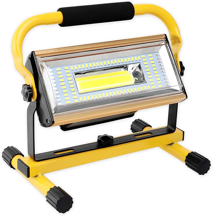 SUPGLAZ 100W Rechargeable LED Work Light, IP65 Waterproof 7000LM 100LED
