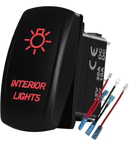 Amazon.com: MICTUNING LS08302 5pin BIGFOOT Rocker Switch ON-OFF