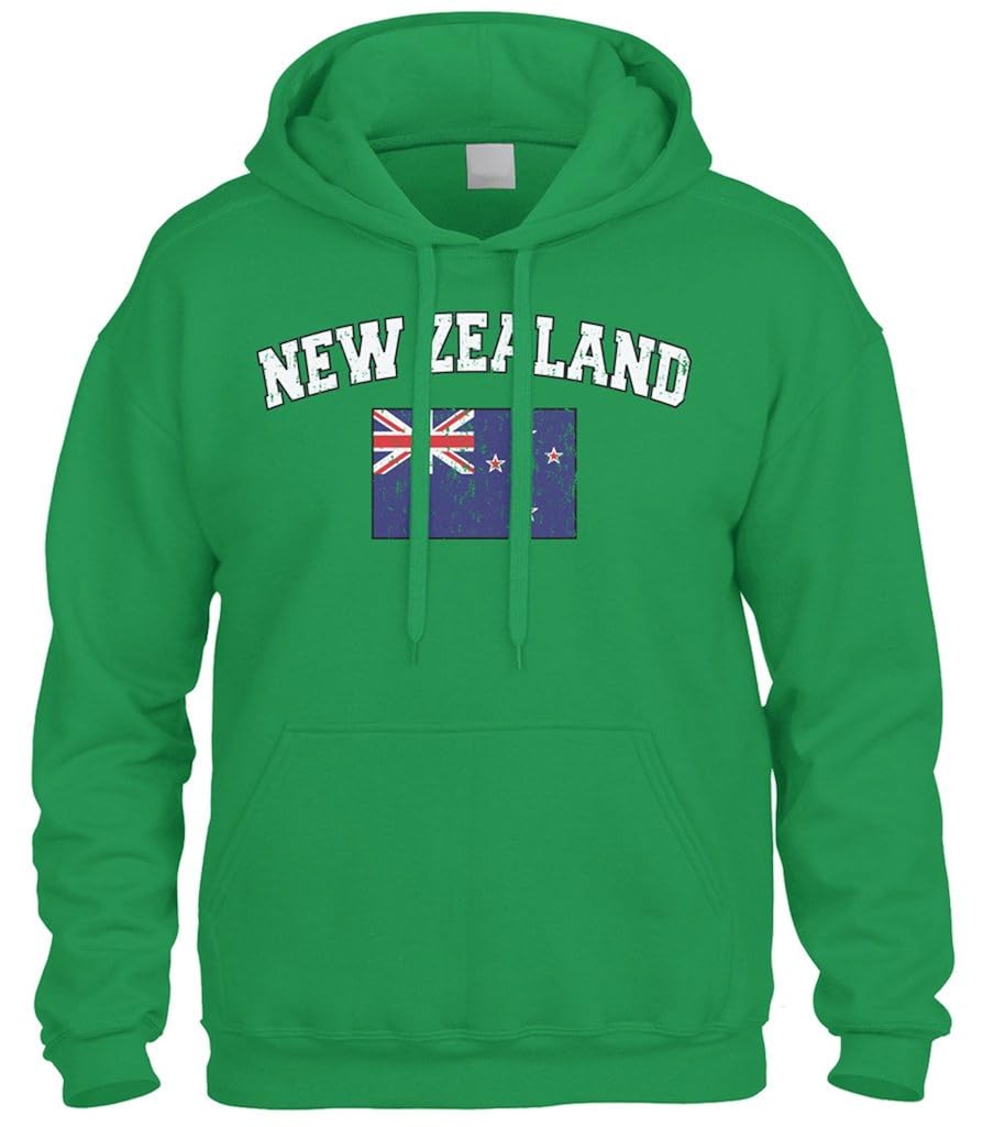 Faded Distressed New Zealand Flag Hoody 1167 Seknovelty