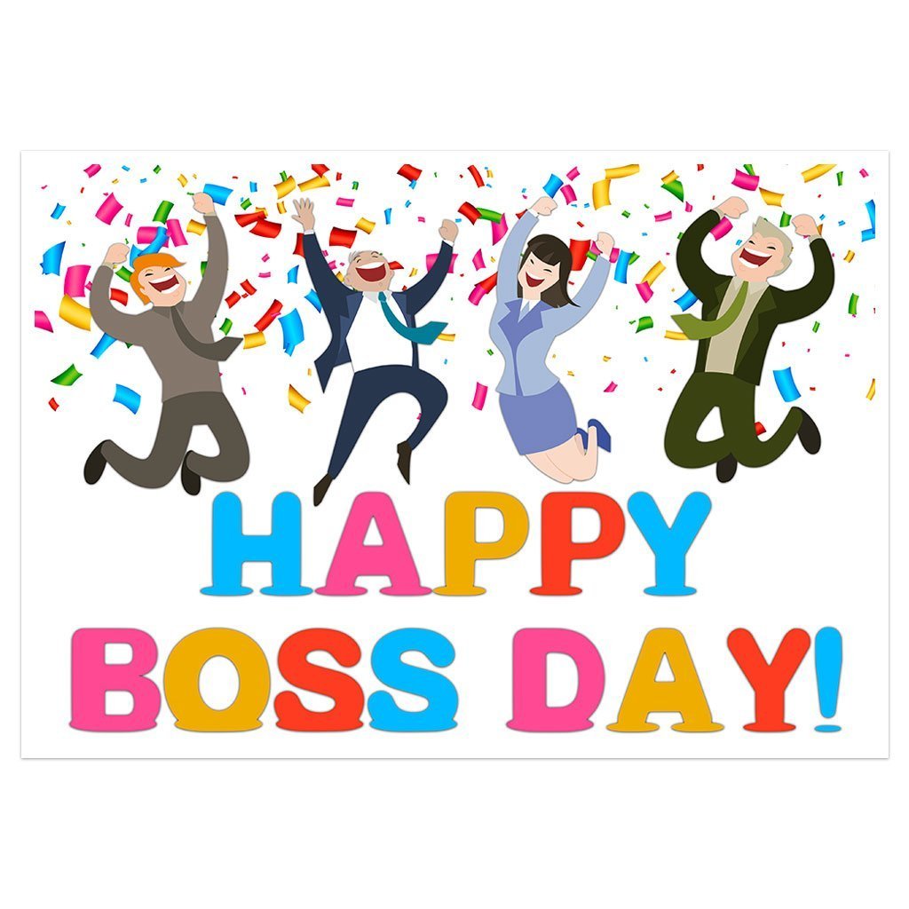 Amazon Com Happy Boss Day Banner Party Backdrop Decoration Handmade