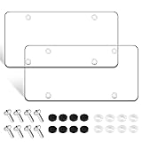 License Plate Protector 2 Pack, Clear License Plate