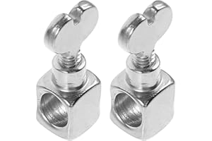 Generic 2pcs Metal Sewing Machine Needle Clamps with Screws for Household Vintage Sewing Machines Accessory