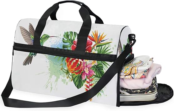 tropical duffle bag