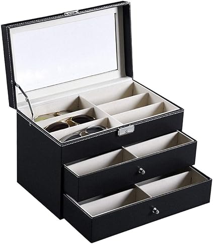 NOLLY Caja para Gafas Caja de 18 Gafas Gafas de Sol de Tres ...