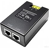 Gigabit DC PoE+ Injector | 12V 24V (12-48V) DC Input | 50V 30W DC PoE+ Out | DC-DC Convertor + 802.3 af/at Solar PoE Injector Adapter for ePMP2000/3000, Force400/425, Q61, PoE Lighting