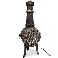  Deuba Gartenkamin XXL terra Garden Oven ✔ rund 