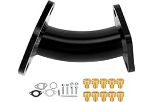 CILOYU Curved Intake Manifold Main Jets Kit Replacement for Predator 196cc 212 224cc Engine Parts Coleman Mini bike BT200X CT200U-EX Baja Warrior MB200 GX160 GX200 Engine