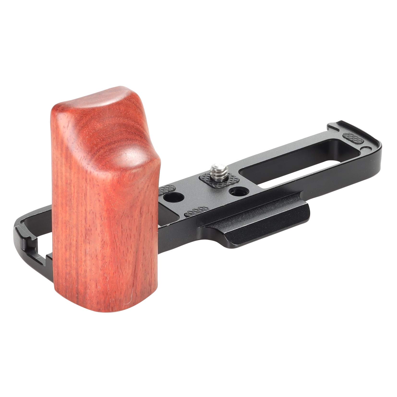 WEPOTO XPRO3 Handgrip L-Shape Grip with Quick Release Plate for Arca,Wood Side Handle,Compatible with Fujifilm X-PRO3 Camera -GP-XPR03-R