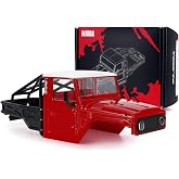 INJORA IR40-24 Half Truck Hard Body with Cage for 1/24 SCX24 Upgrade(Red)