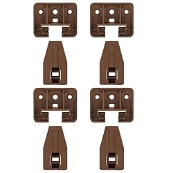 homdiy 4 Pack Plastic Drawer Slides Track Guide and