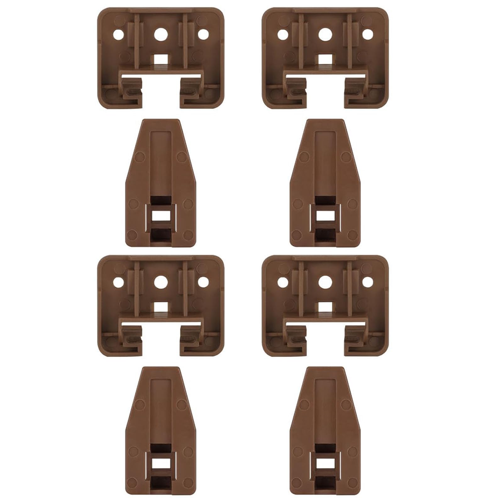 homdiy 4 Pack Plastic Drawer Slides Track Guide and