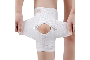Galvaran Knee Brace with Side Stabilizers for Meniscal Tear Knee Pain ACL MCL Arthritis Injuries Recovery, Breathable Adjustable Knee Support for Men and Women
