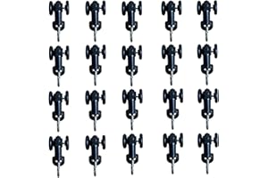 MAKEFEILE Curtain Glider Track Rail Runners Mute Wheel Rollers Heavy Duty Curtains Tracks Pulley 20PCS,Black