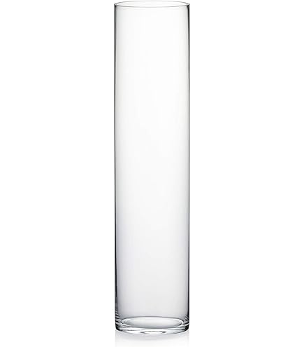 Tall Glass Vase① Amazon.com: WGV Tall Cylinder Glass Vase, Open Width 6