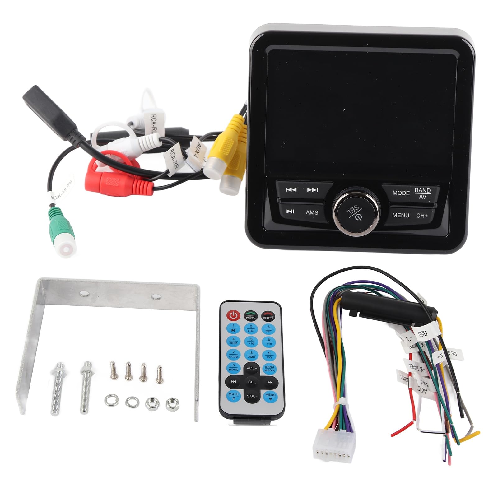 Marine Radio Stereo for Yachts Vehicles Marine Boat Radio Car Stereo Receiver Bluetooth MP3 MP5 Media Player Waterproof Lossless Music