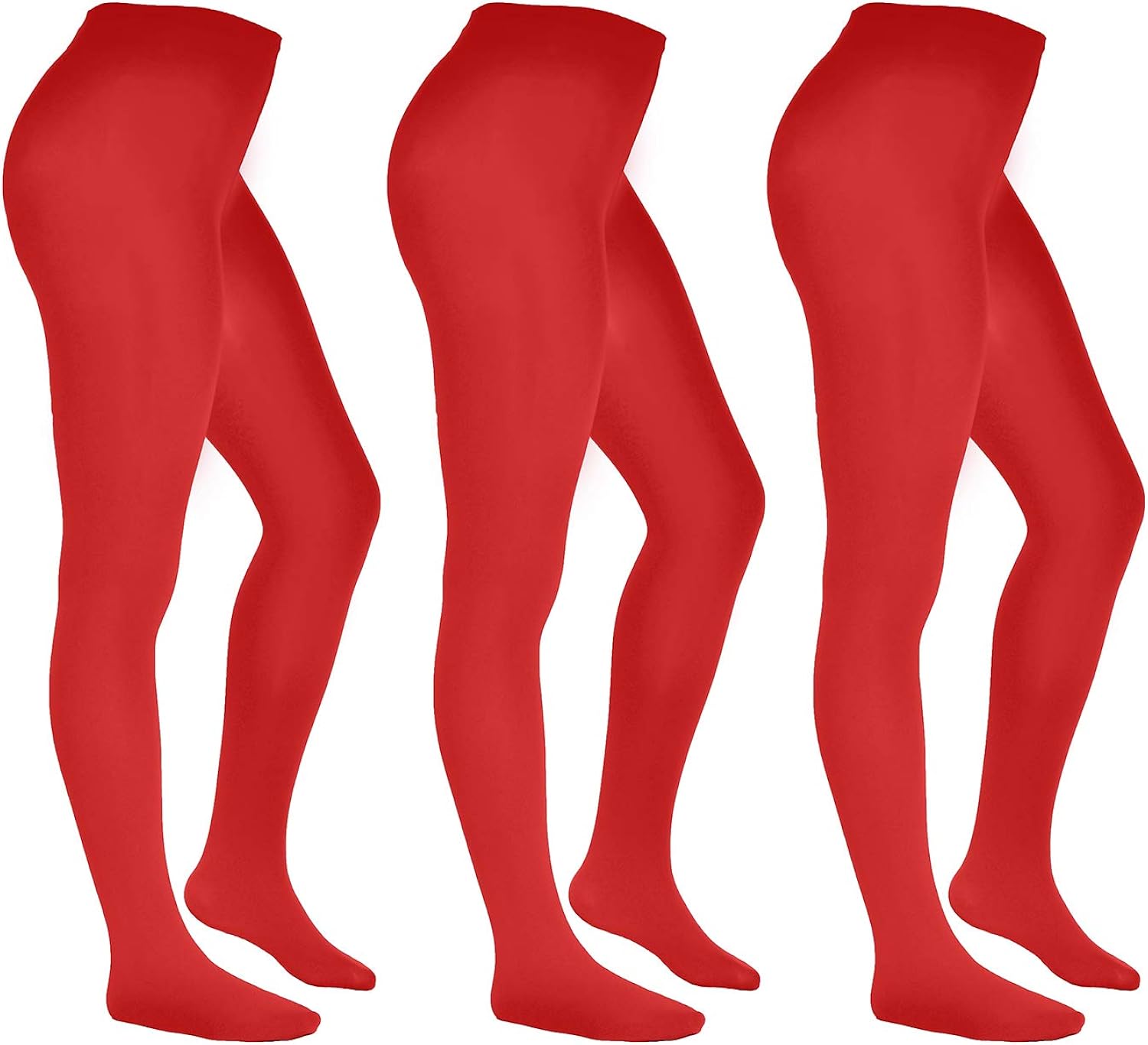 School plain red opaque girl's tights multipacks Aurellie Amazon.co.uk Clothing