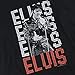 Elvis Presley King of Rock and Roll Music T Shirt & Stickers (X-Large) Black
