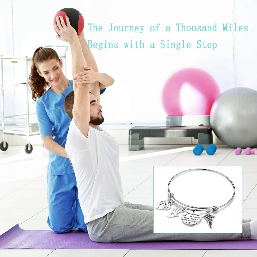 Amazon Com Tgbje Physical Therapy Bangle A Journey Of A Thousand
