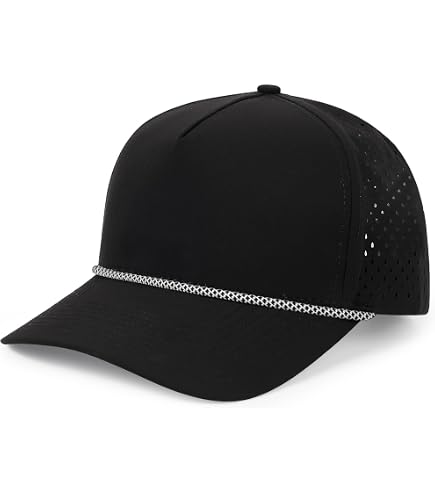 Trendy Apparel Shop Unstructured 6 Panel Rope Trim Cotton Ripstop