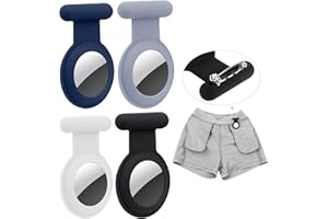 WALLFID Airtag Hidden GPS Tracker,Airtag for Kids,Elderly,Pet,Clothing(Black & Blue & Blue & White)