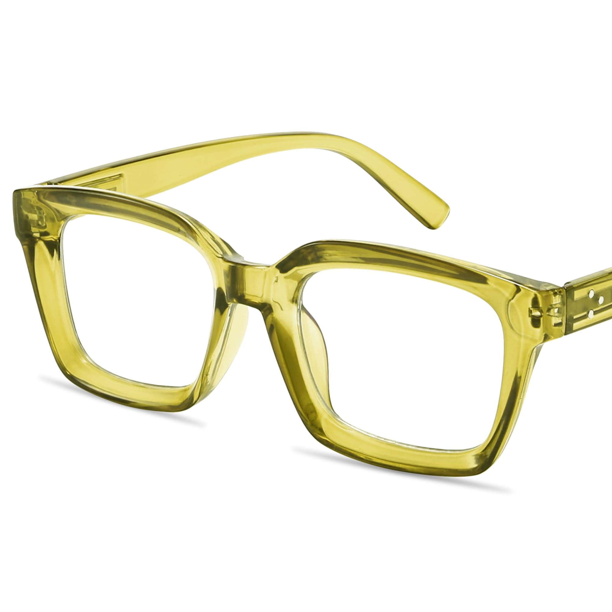Photo 1 of IBOANN Oversized Blue Light Glasses for Woman, Funky Fashion Glasses With Preppy Look, Reduce Screen Fatigue Computer Glasses