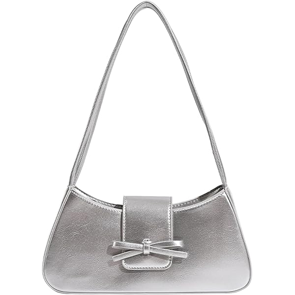 2025 Women's Shoulder Bag With Bow - Y2K Hobo Purse Vegan Leather Clutch