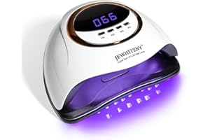JEWHITENY White U V LED Lamp for Nails:Fast Nail Dryer for Gel Polish with 4 Timers and Automatic Sensor Professional LED Nail Lamp Manicure Tool