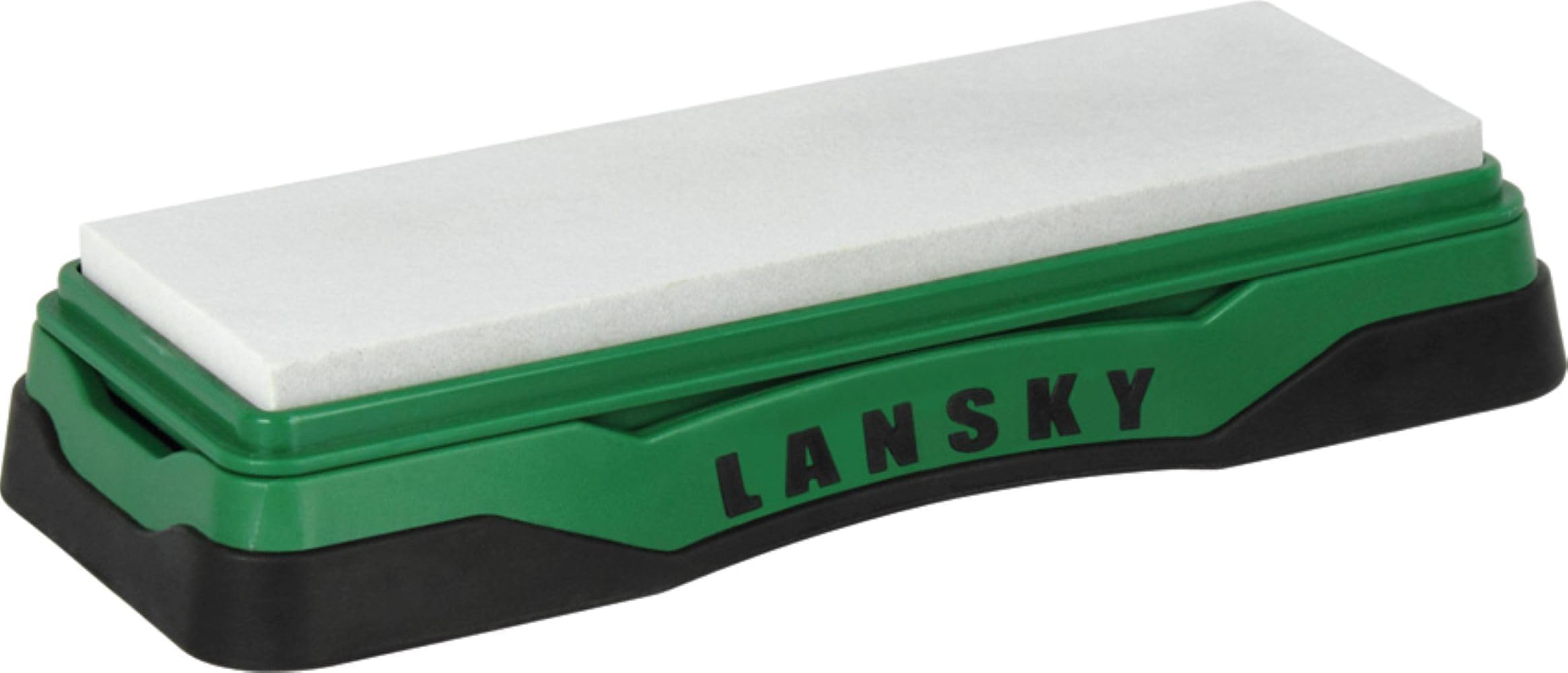 Lansky Sharpeners Hard Arkansas Bench Stone - Grey, 15 x 5 cm