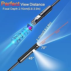 GOLDEGGS Dual Lens Borescope,4.3”Industrial