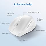 TECKNET Classic Bluetooth Mouse 4800 DPI Wireless Ergonomic 24 Month Battery view 8