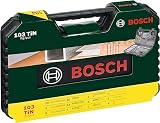Bosch 103 pc Titanium Drill & Screwdriver Bit Set V-Line Wood Metal Masonry view 2