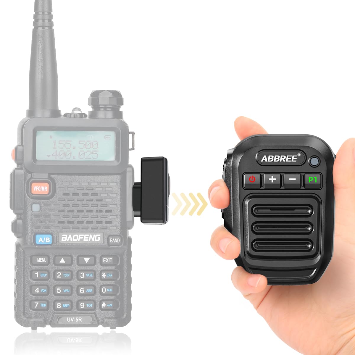 Photo 1 of *MISSING PARTS*
ABBREE Ham Radio Wireless Handheld Speaker Mic, 2 Pin Shoulder Microphone for Baofeng 5RM UV-5R,BF-F8HP PRO,AR-152,K5PLUS,GM-15Pro,UV-5G Plus UV-32 GM21 Walkie Talkie Accessories (Black)