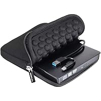 ROOFULL External CD DVD Drive USB 3.0 Type-C Portable DVD/CD ROM +/-RW Drive Burner Rewriter with Protective Storage…