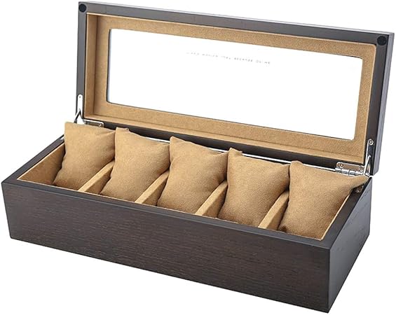 Caja de joyería Caja De Reloj De Lujo Caja De Reloj De Madera de 5 Relojes