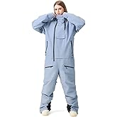 RIUIYELE Womens Mens One Pieces Ski Suits Jumpsuits Insulated Waterproof Snowsuits Winter Outdoor Snowboard Coveralls