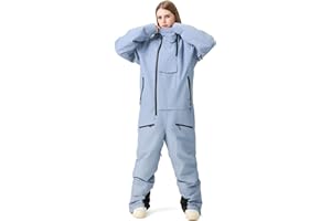 RIUIYELE Womens Mens One Pieces Ski Suits Jumpsuits Insulated Waterproof Snowsuits Winter Outdoor Snowboard Coveralls