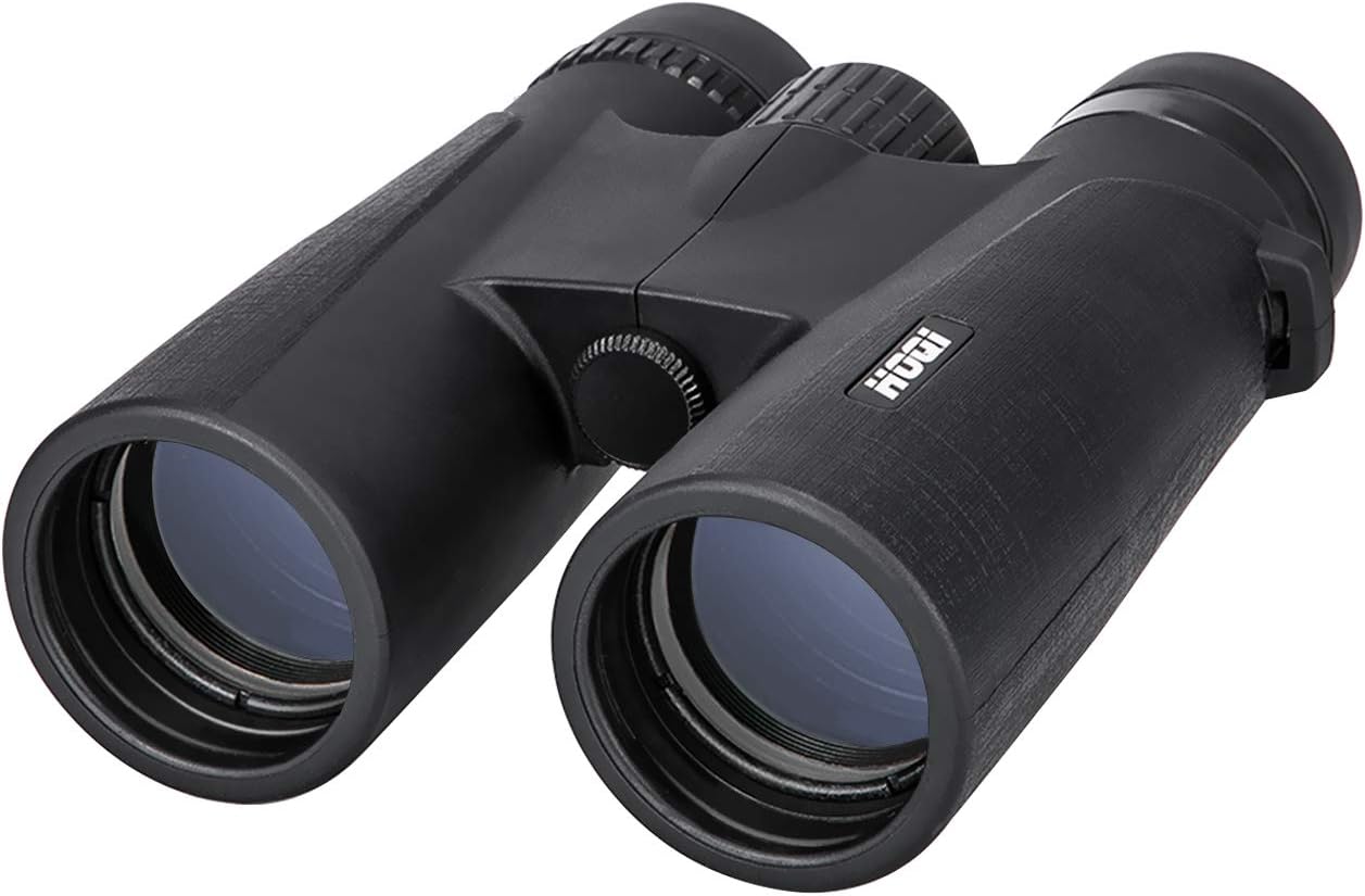 HOQI 12x42 Binoculars Professional HD Compact Waterproof and Fogproof Telescope Optics BAK4 Prism FMC Lens for Bird Watching Hiking Stargazing Hunting Concerts with Carrying Bag