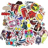 Yalis 200Pcs Cute Waterproof Laptop Decals Sticker, Cars,Motorcycle,Bicycle,Skateboard DIY Bumper Vinyls Sticker, Radomly