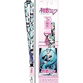 Ata-Boy Hatsune Miku Reversible Lanyard with Breakaway Clip and ID Holder