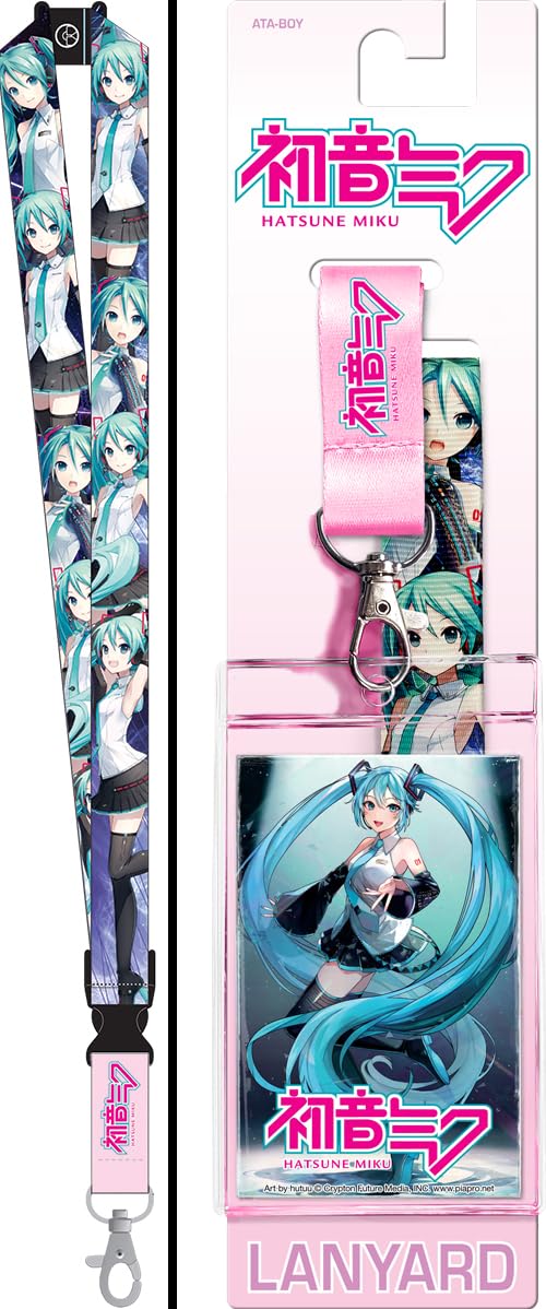 Ata-Boy Hatsune Miku Reversible Lanyard with