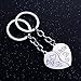 YEEQIN 2PC Matching Big Sis Little Sis Red Split Heart Halves Sisters Pendant Keychain Keyring Set