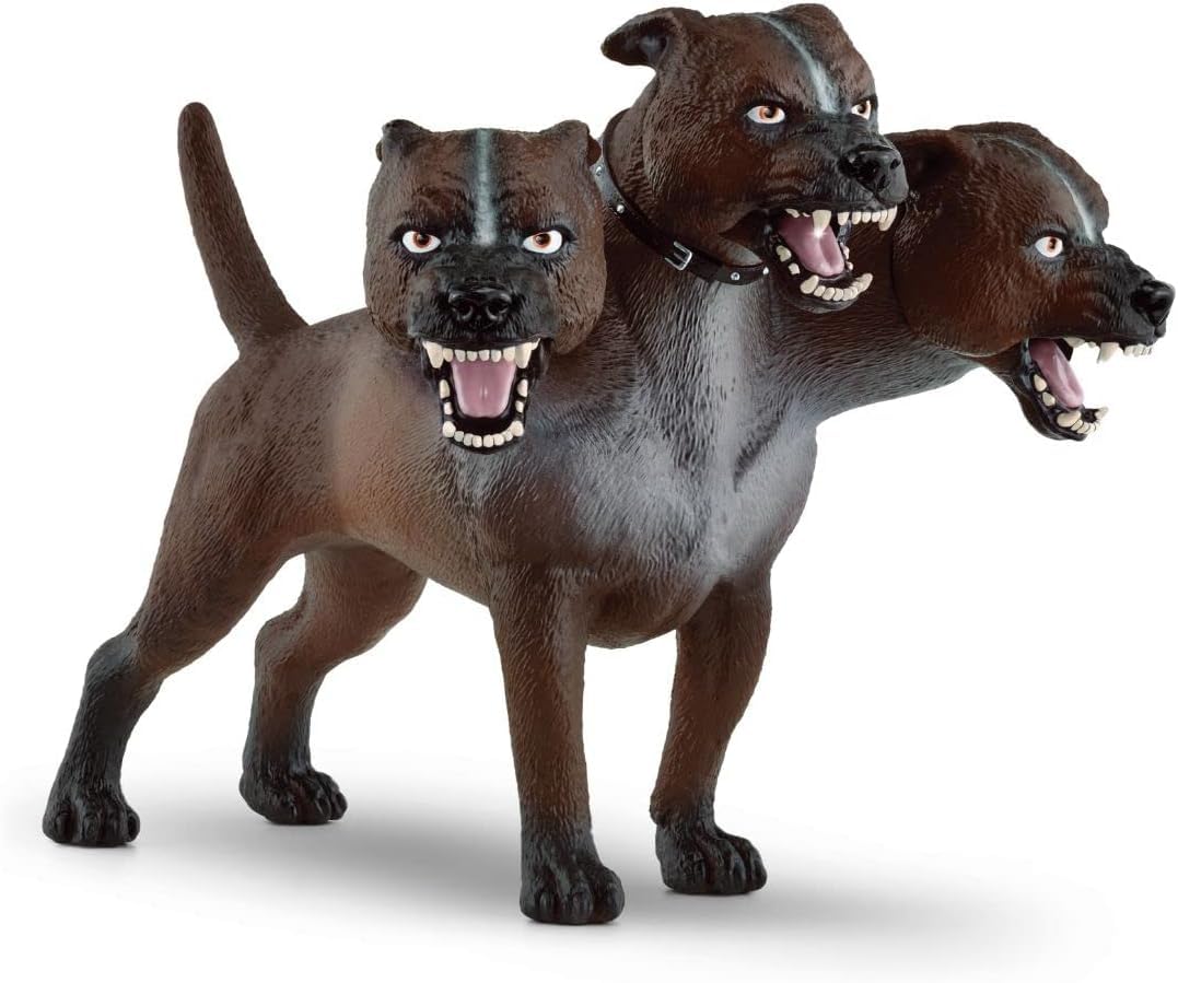 SCHLEICH Harry Potter - 7" Fluffy Figurine - Cerberus the Three-Headed Dog from Harry Potter - Wizarding World Collectible Figures for Kids and Adults - Toys for Ages 6+ | 13990