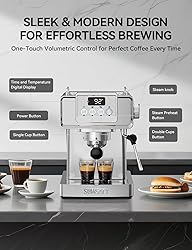 SUMSATY Espresso Machine 20 Bar With Milk