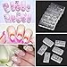 Miswilsi 6Pcs/set Clear Mixed Shapes Acrylic Template 3D Silicone DIY Manicure Nail Art Mold